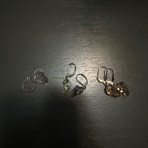 3 pairs of dangly earrings